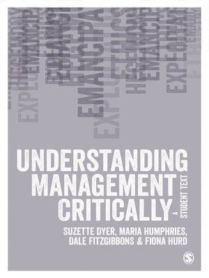 cover image of Understanding Management Critically